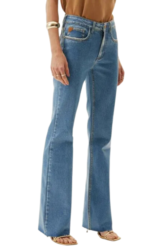 Calça Jeans Flare Super High Resinada – LANÇA PERFUME